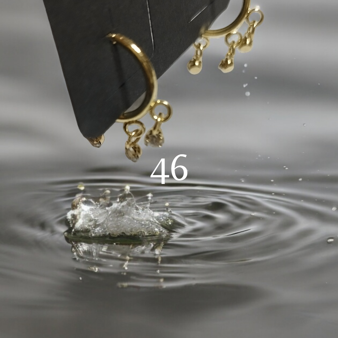 Argolas com pedrinhas nº 46 1