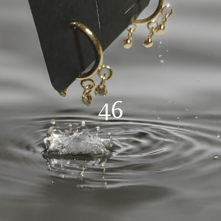 Argolas com pedrinhas nº 46 1