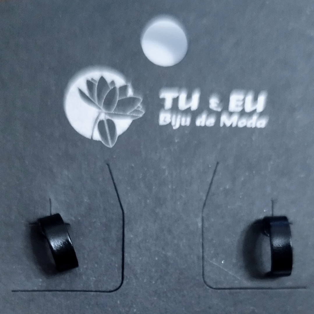 Brincos meia / argolinha dourada 2