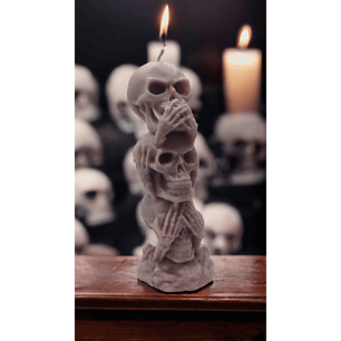 Velas caveiras simbólicas