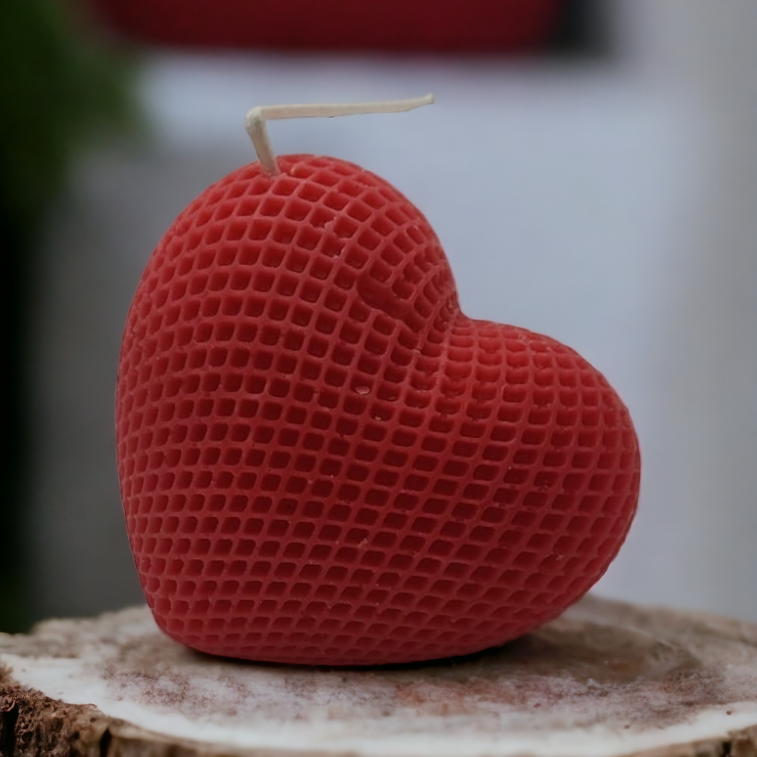 Vela coração rendilhado  1