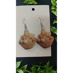 Brincos cesto de ovos 