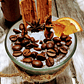 Vela em copo café com canela e laranja - Thumbnail 1