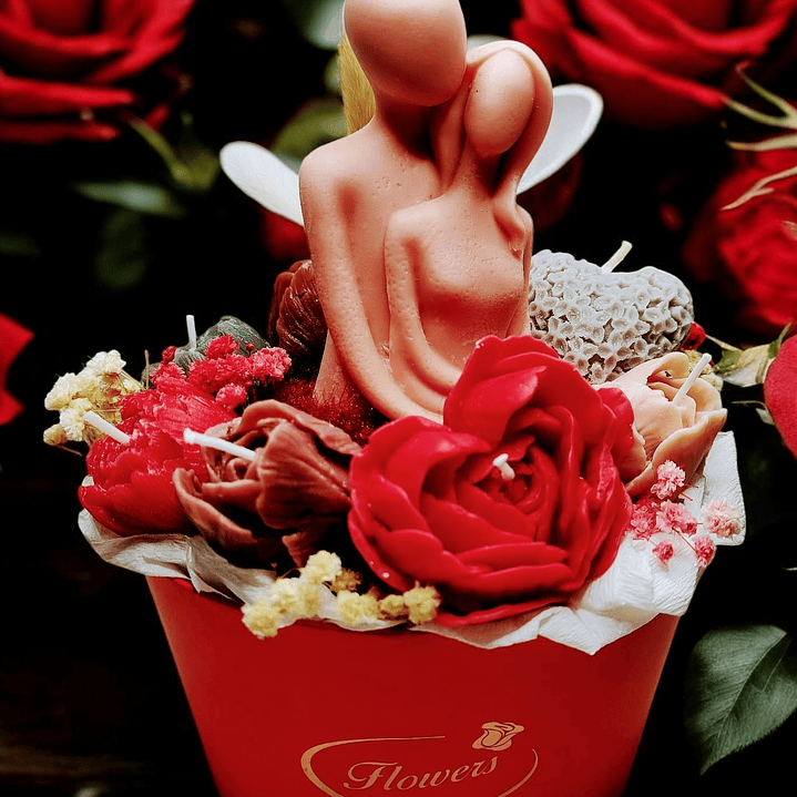 Velas arranjo dia dos namorados  4