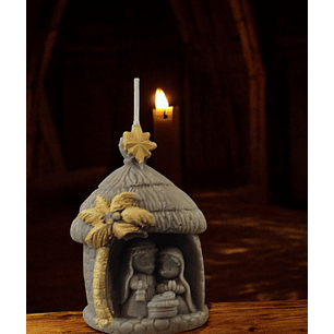 Presépio cabana redonda