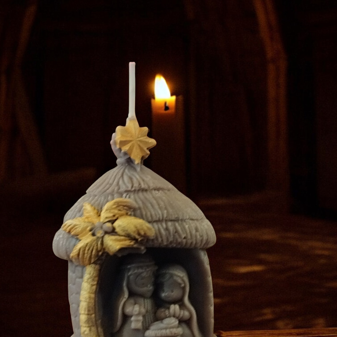 Presépio cabana redonda 1