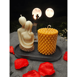 Conj. Casal + cirio bubble 