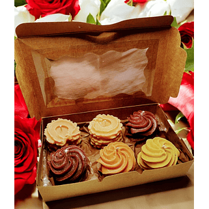 Conj. 6 velas biscoito