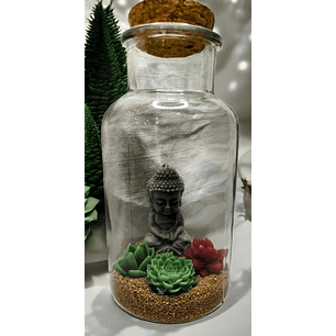 Vela em frasco vidro 