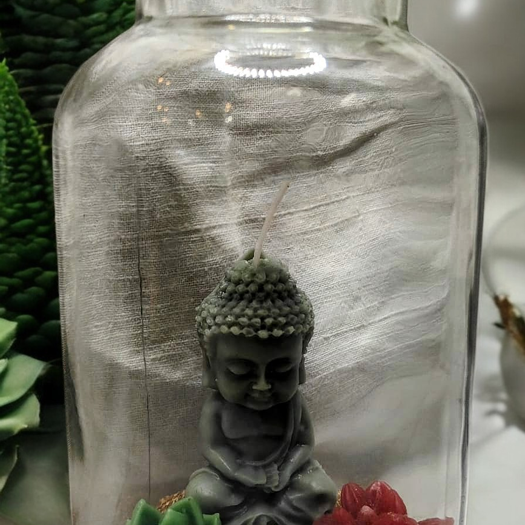 Vela em frasco vidro  1