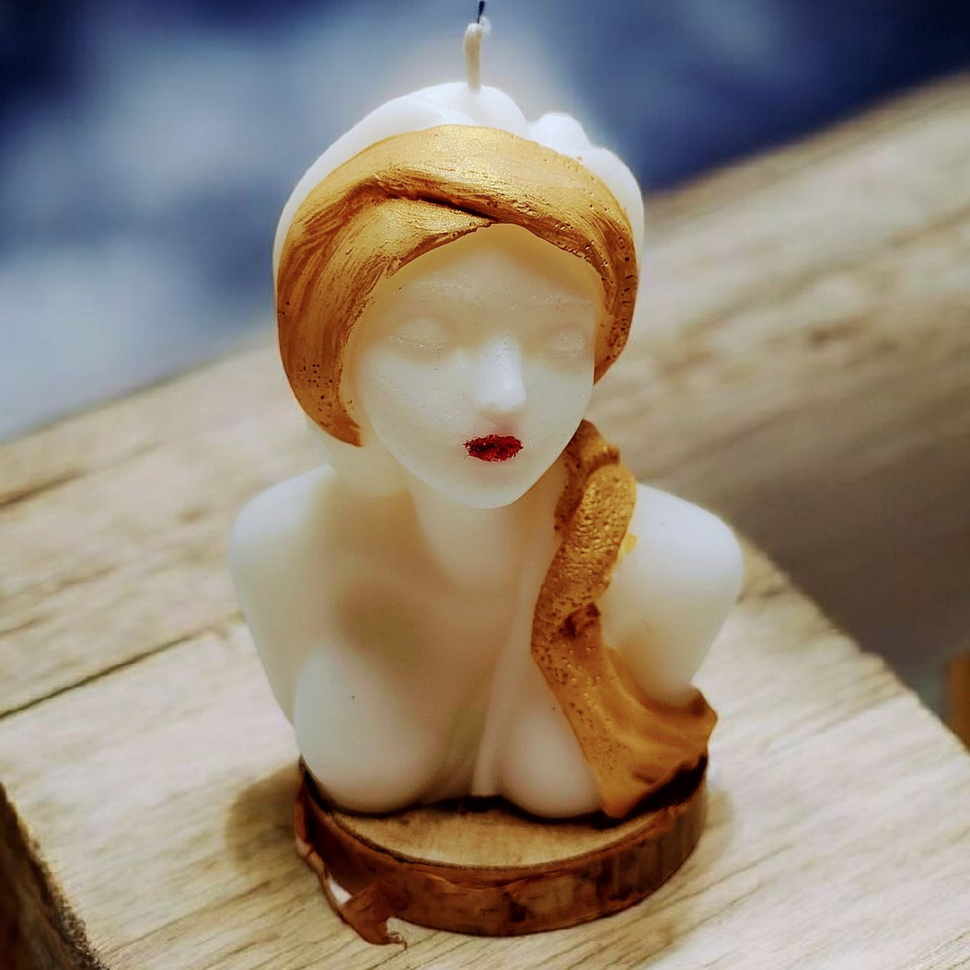 Vela busto de mulher  1