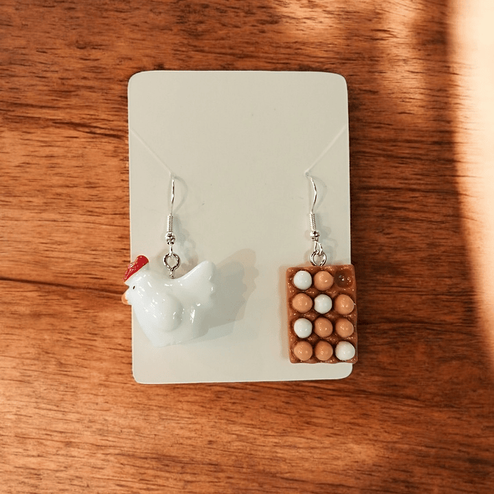 Brincos galinha + ovos  1