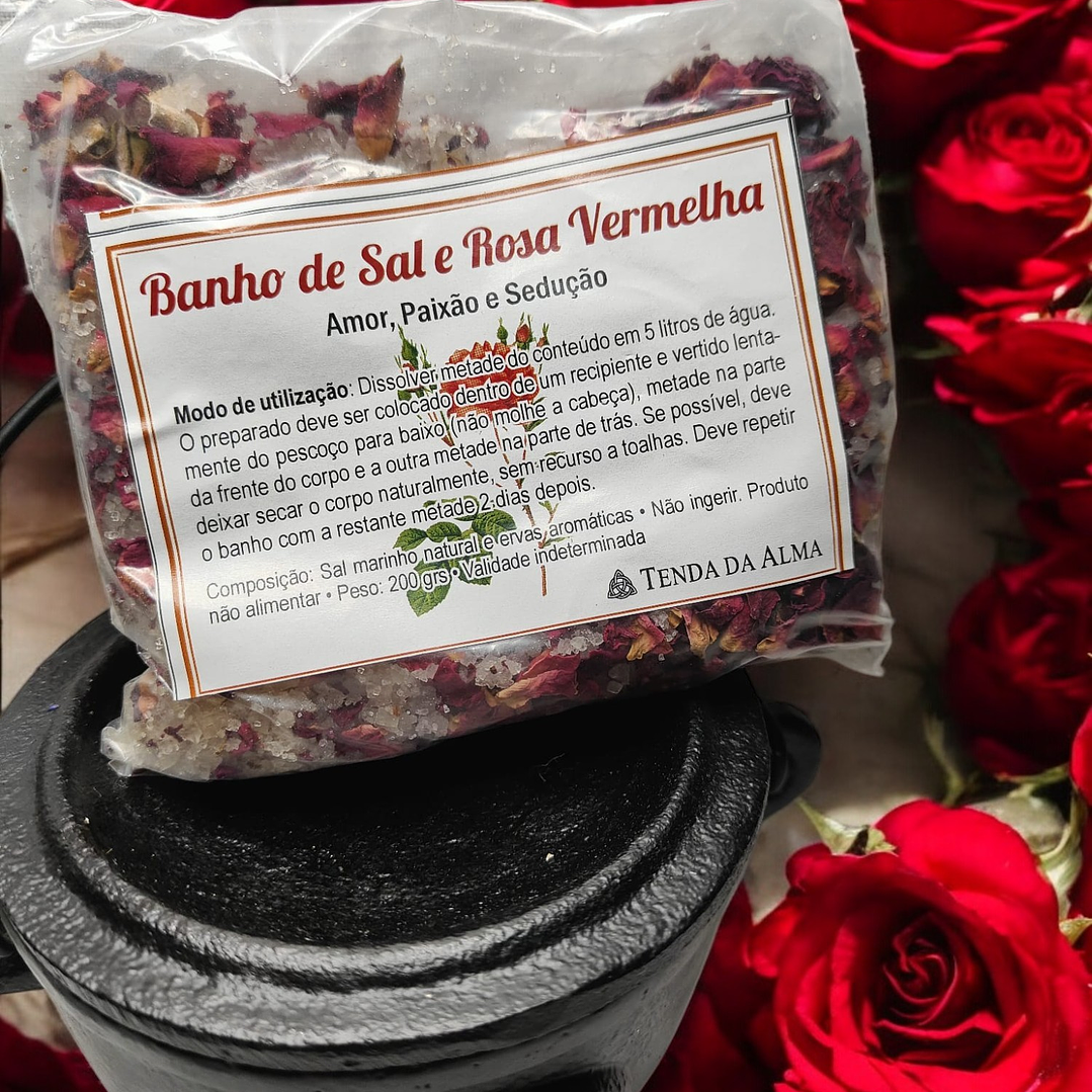 Banho Sal e Rosa Vermelha 1