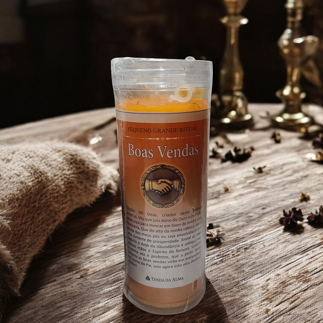 Vela ritual Boas vendas 1