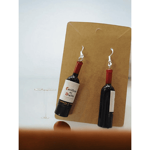 Brincos vinho tinto 