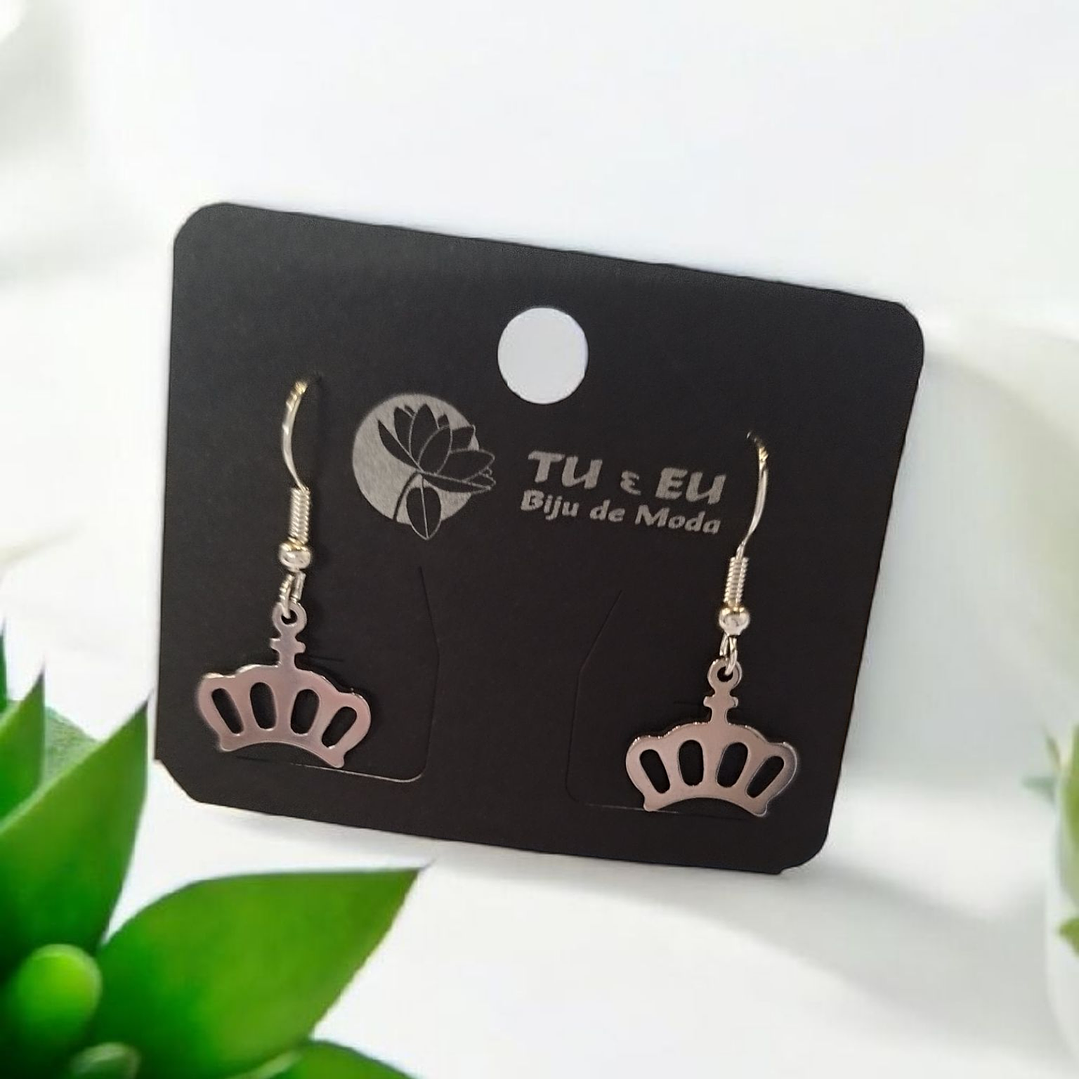 Brincos coroa rainha  1