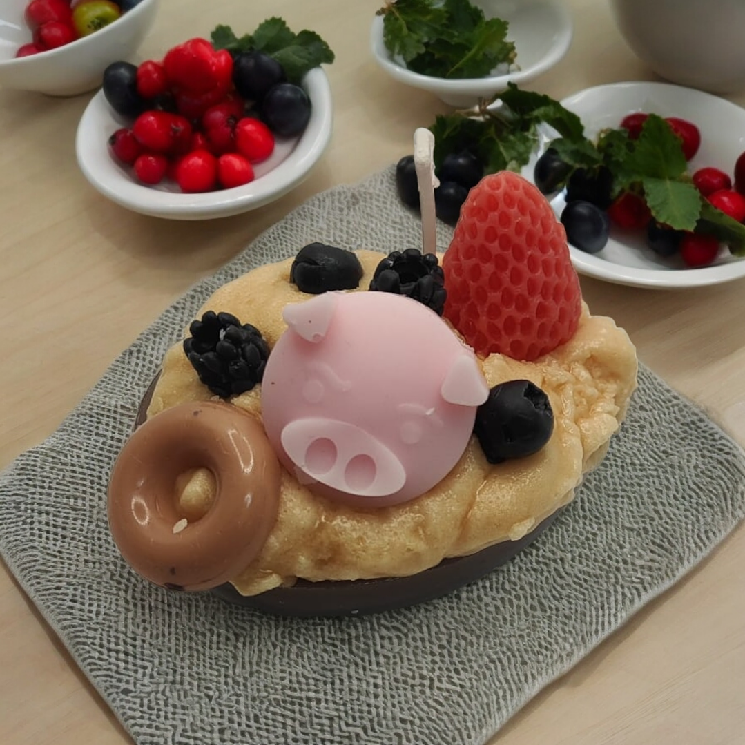 Vela ovo chocolate porquinho  1