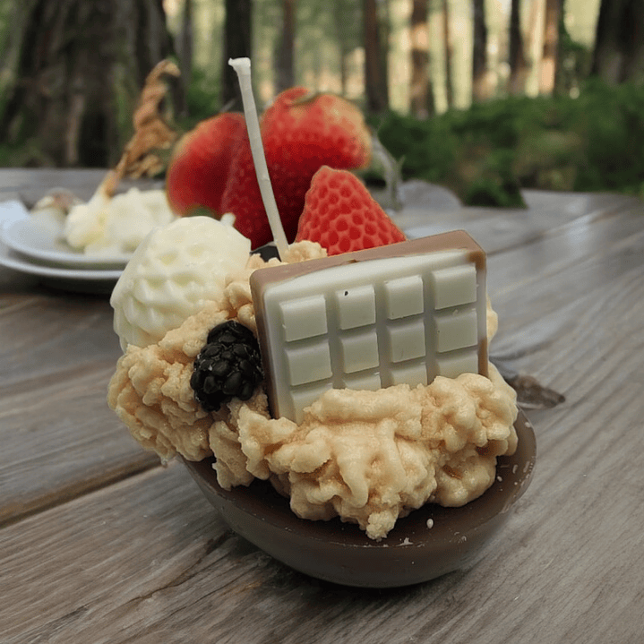 Vela ovo de Páscoa choc. duo 1