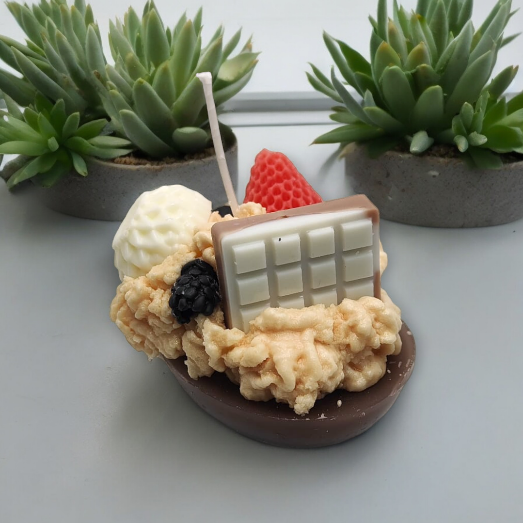 Vela ovo de Páscoa choc. duo 2