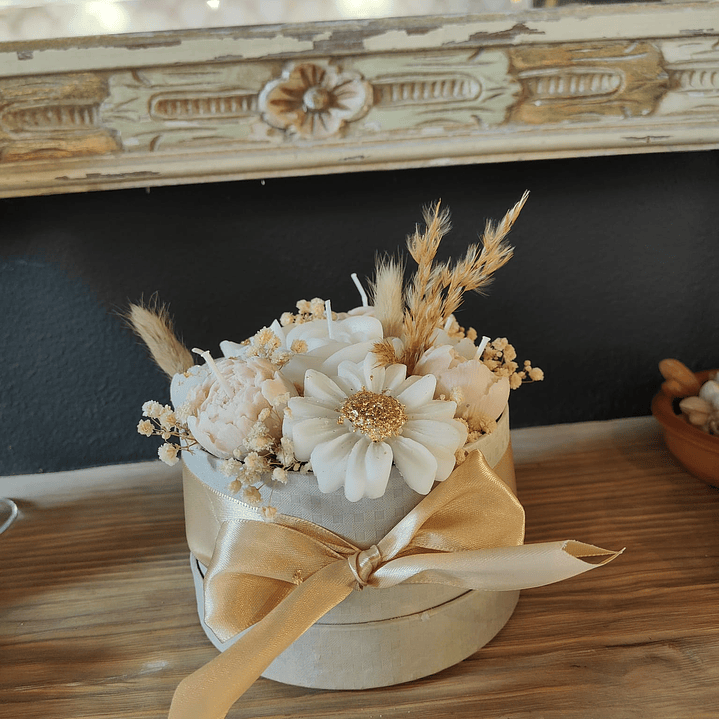 Arranjo flores em cera tamanho médio 1