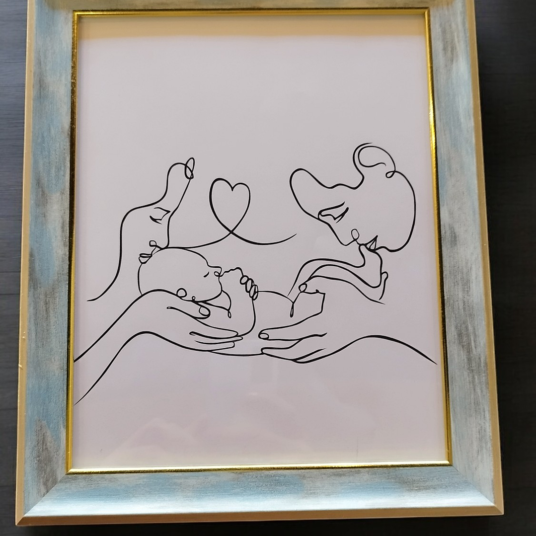 Moldura Casal com Bébe  1