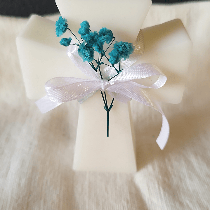 Vela em forma cruz personalizável 1