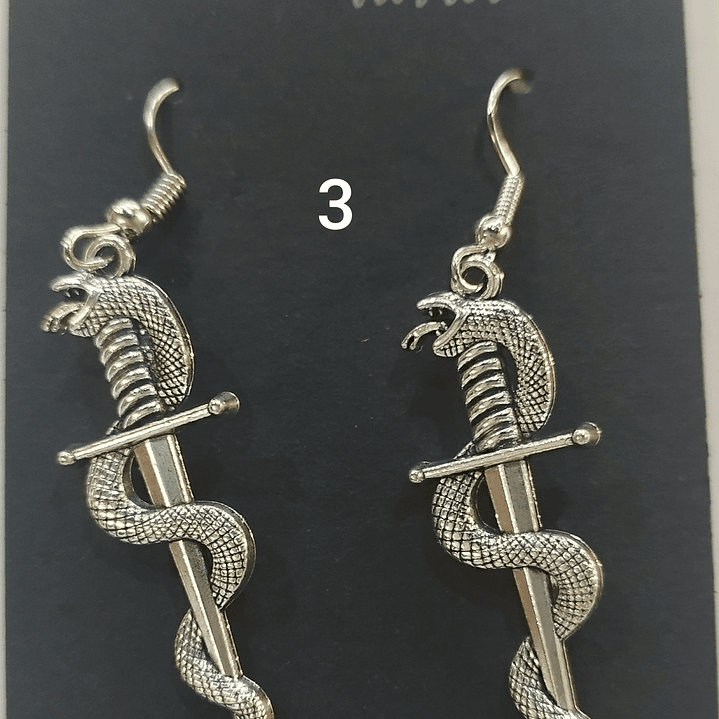 Brincos espadas variadas 3