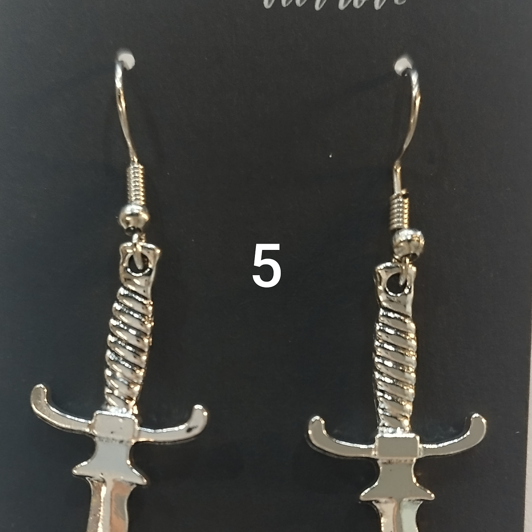 Brincos espadas variadas 5