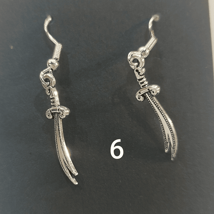Brincos espadas variadas 6