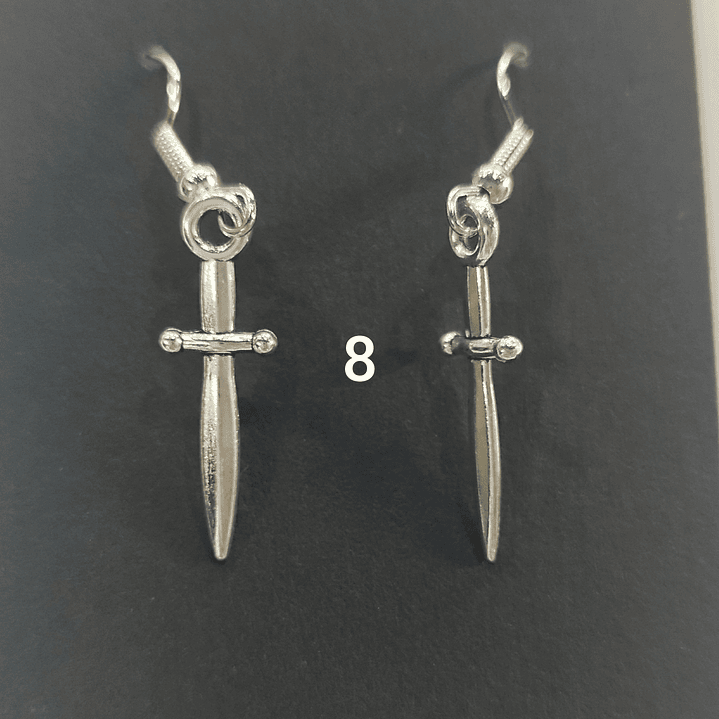 Brincos espadas variadas 8
