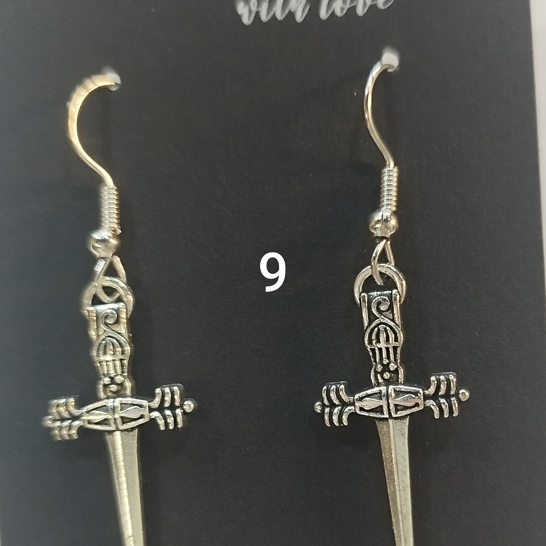 Brincos espadas variadas 9