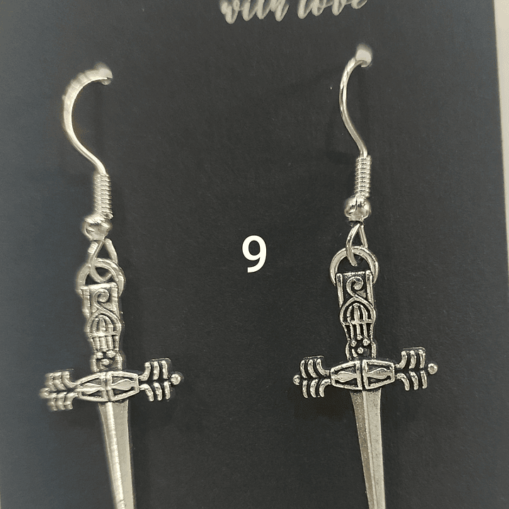 Brincos espadas variadas 9