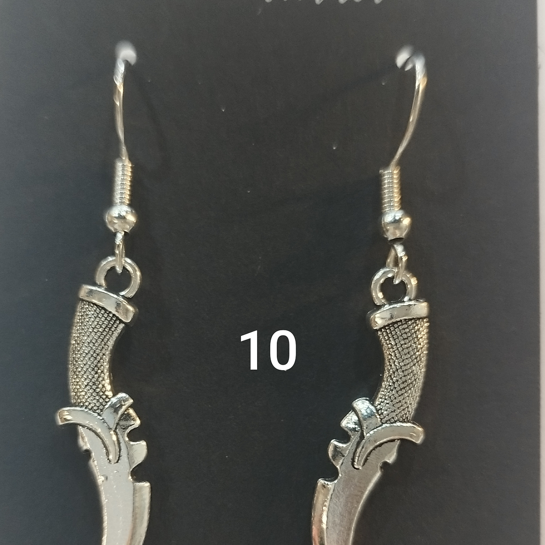 Brincos espadas variadas 10