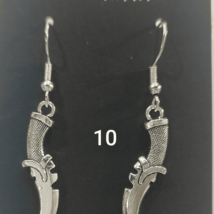 Brincos espadas variadas 10