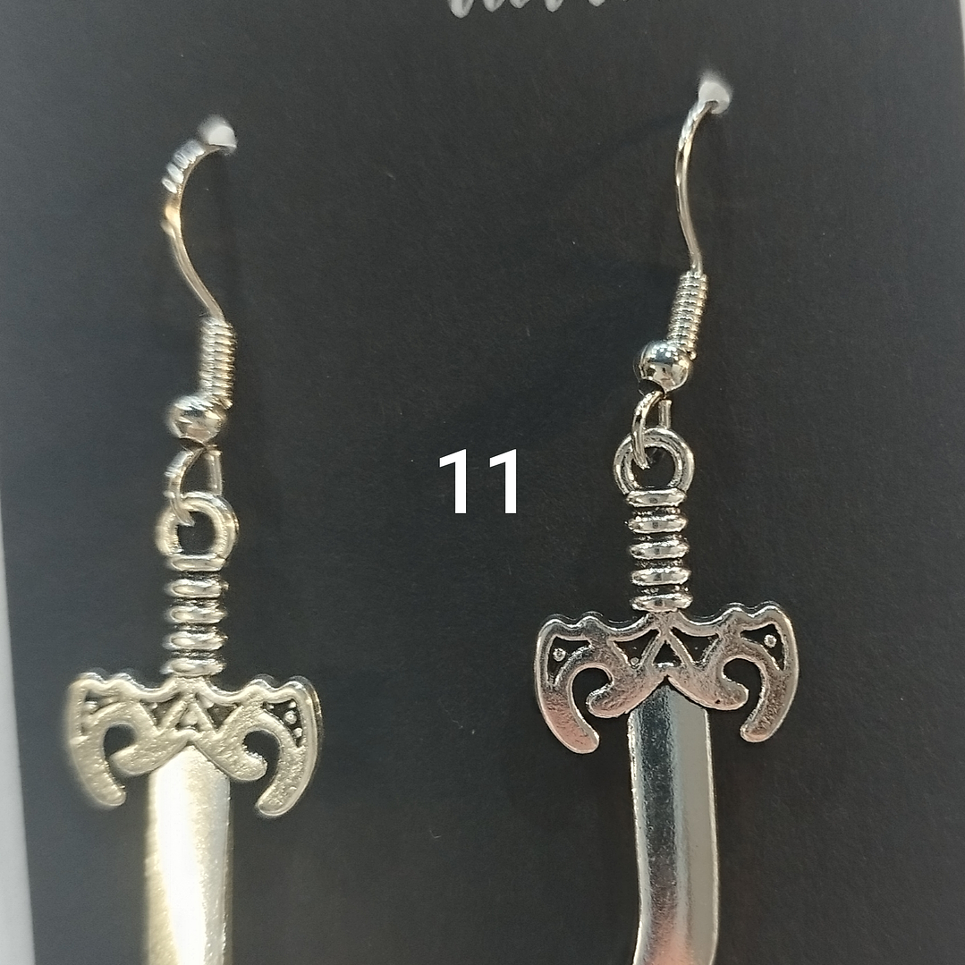 Brincos espadas variadas 11