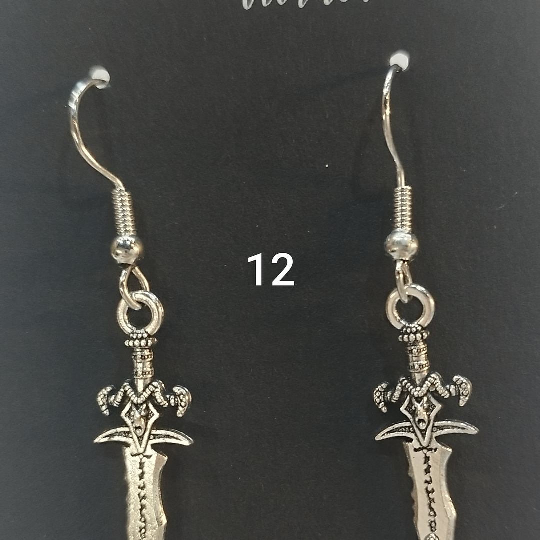 Brincos espadas variadas 12