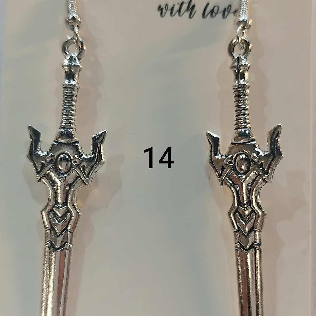Brincos espadas variadas 14