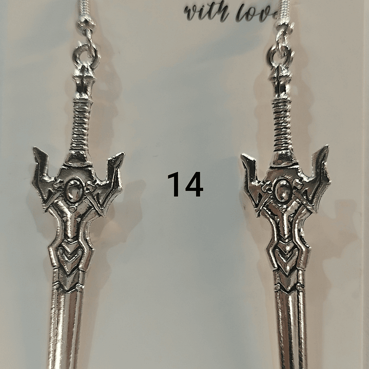 Brincos espadas variadas 14