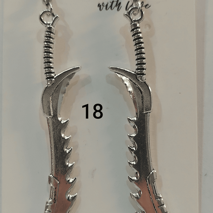 Brincos espadas variadas 18