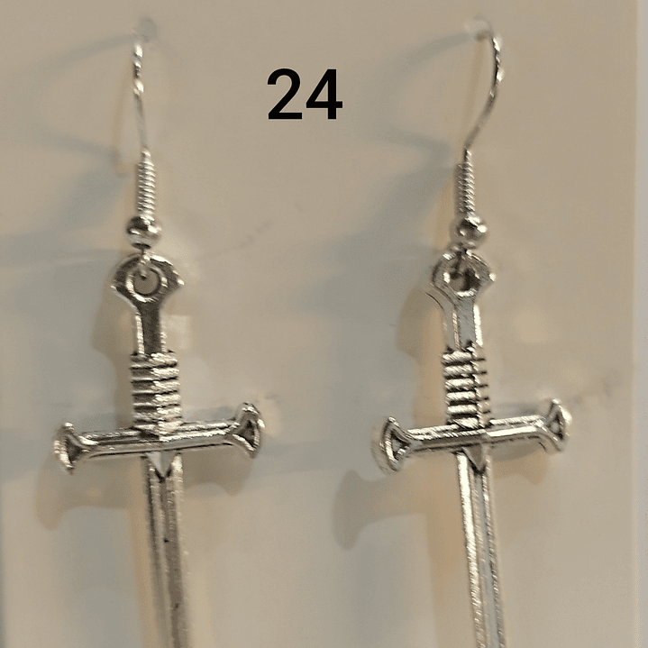 Brincos espadas variadas 24