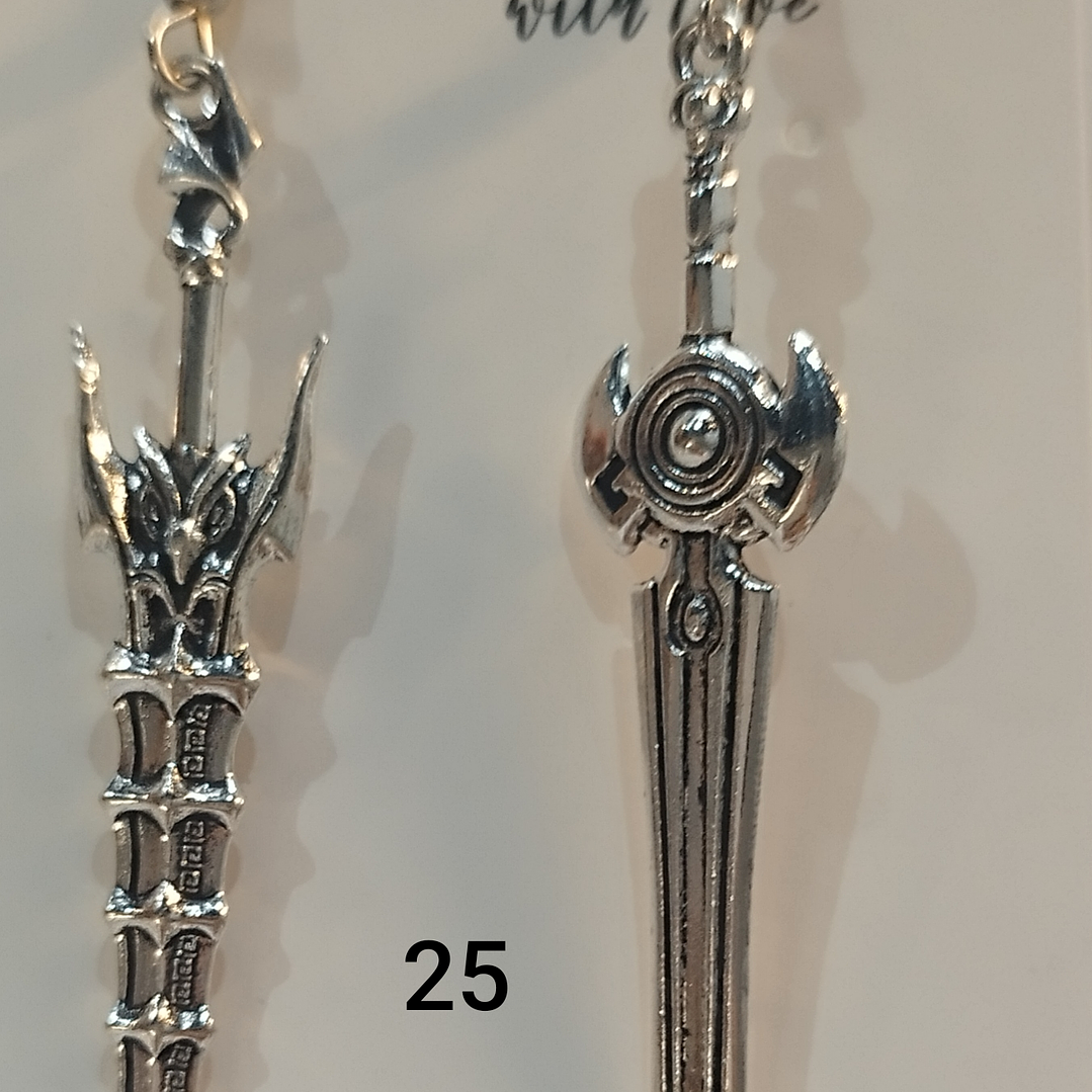 Brincos espadas variadas 25