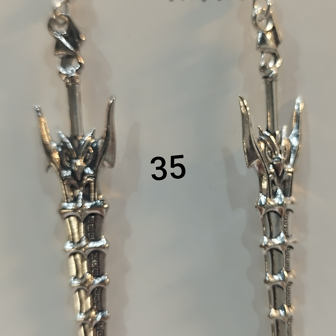 Brincos espadas variadas 35