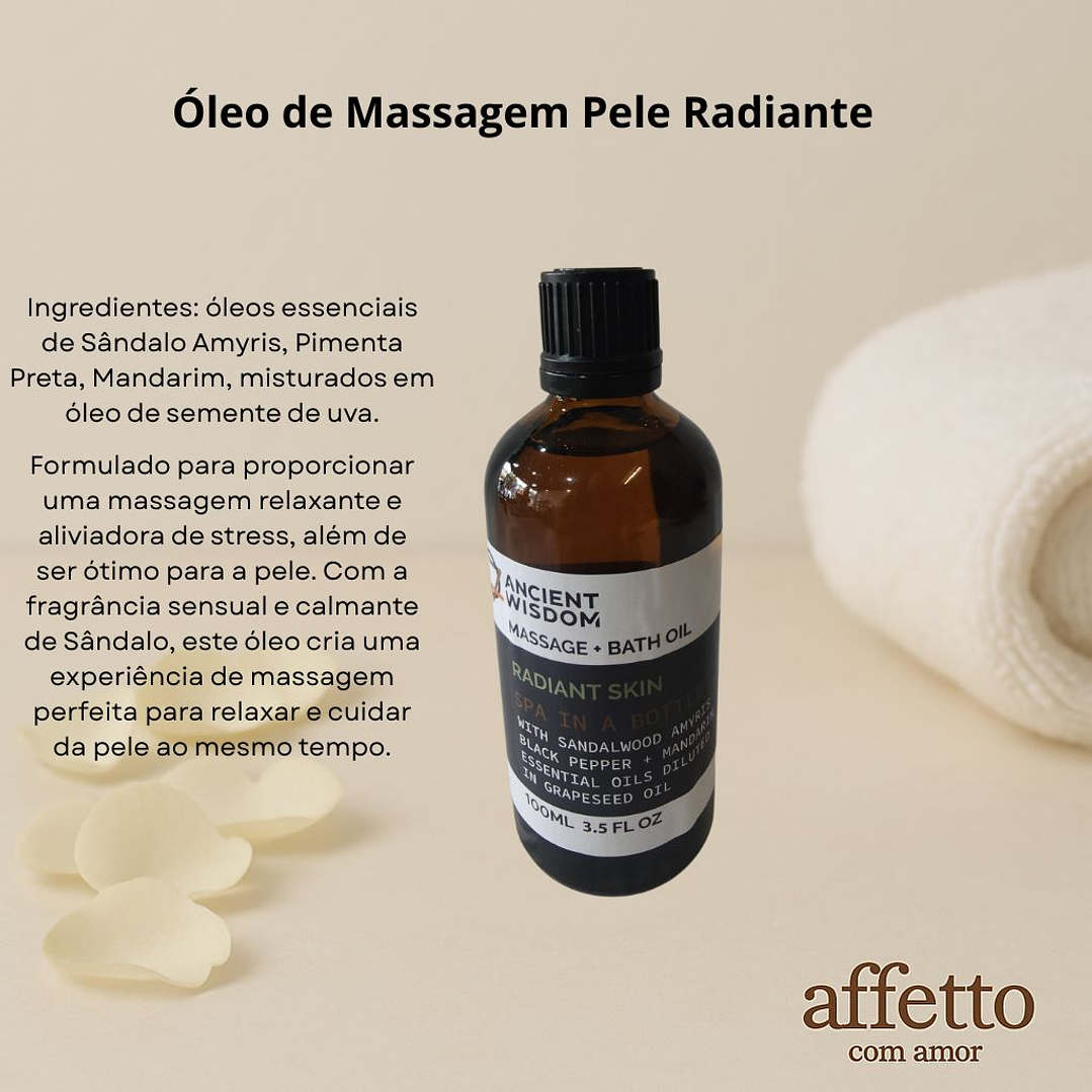 Óleo de Massagem Pele Radiante 1