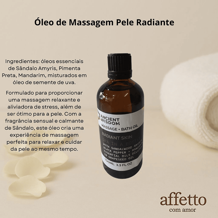 Óleo de Massagem Pele Radiante 1