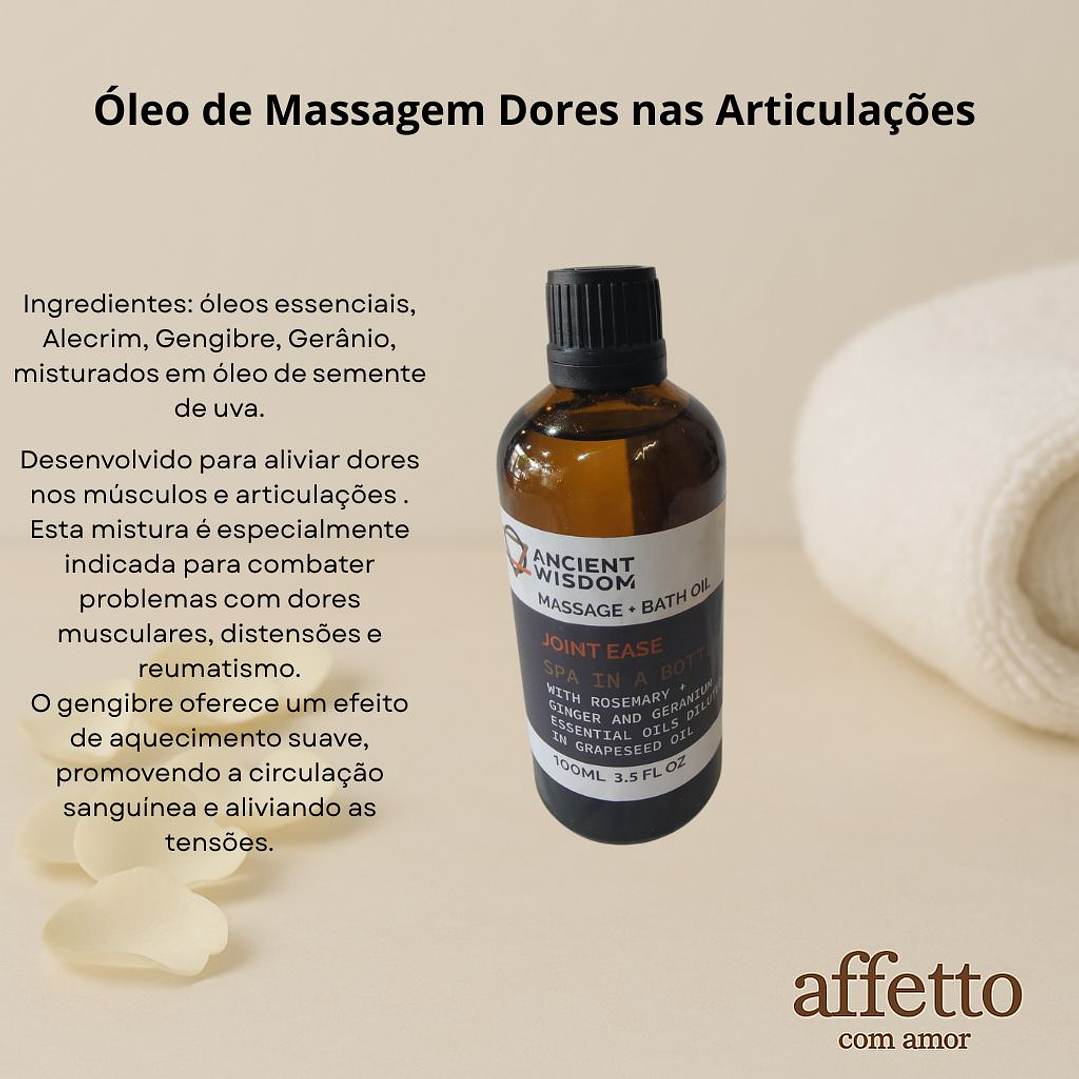 Óleo de Massagem Dores nas Articulações  1