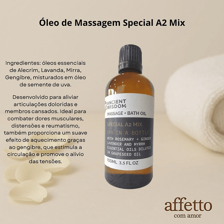 Óleo de Massagem Special A2 Mix 1