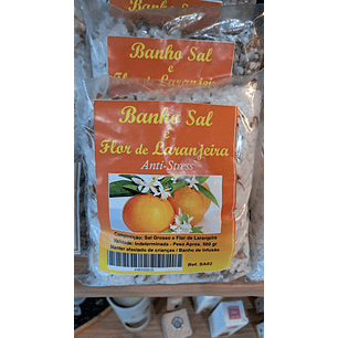 Sal banho com flor de Laranjeira