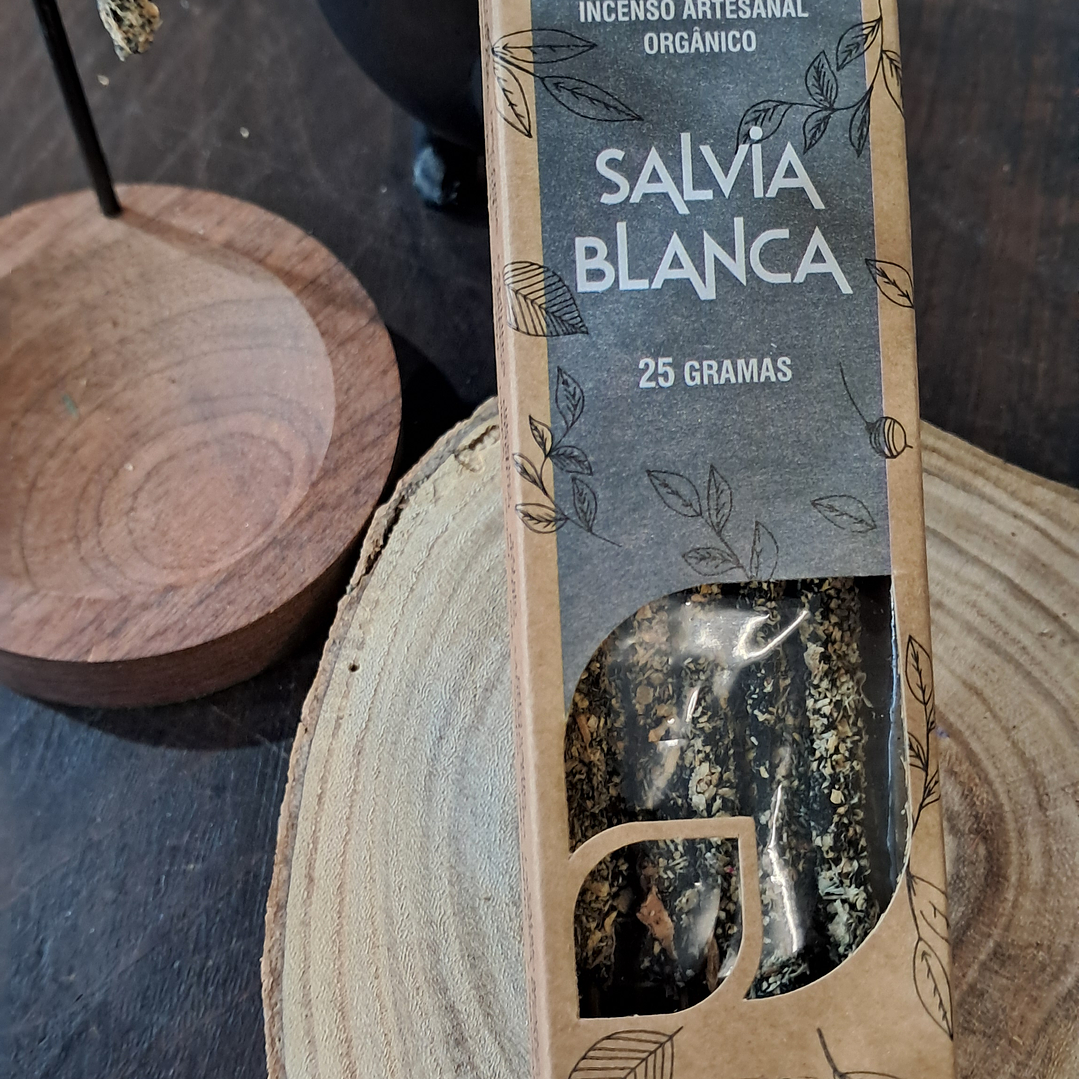 Incenso Orgânico Sálvia Branca 1