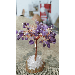 Árvore com cristais Ametista 