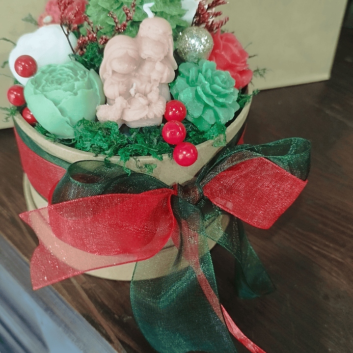 Arranjo Natal em cera  1